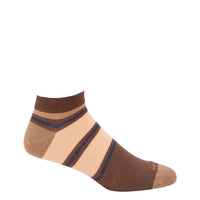 Calcetin Algodón Hombre Ped Rayas Café Hush Puppies