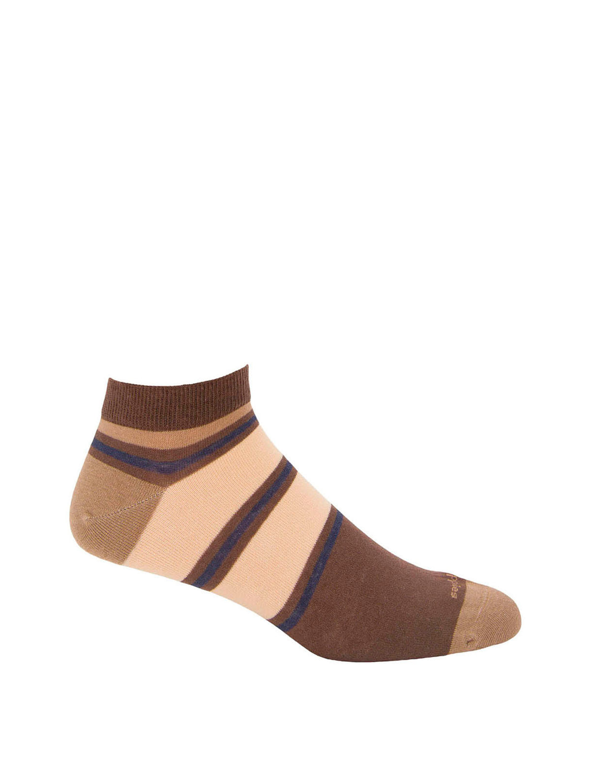 Calcetin Algodón Hombre Ped Rayas Café Hush Puppies
