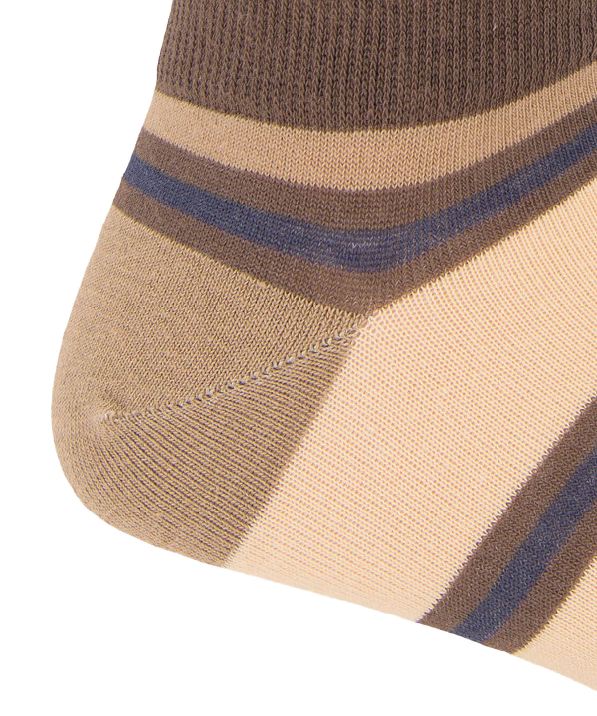 Calcetin Algodón Hombre Ped Rayas Café Hush Puppies