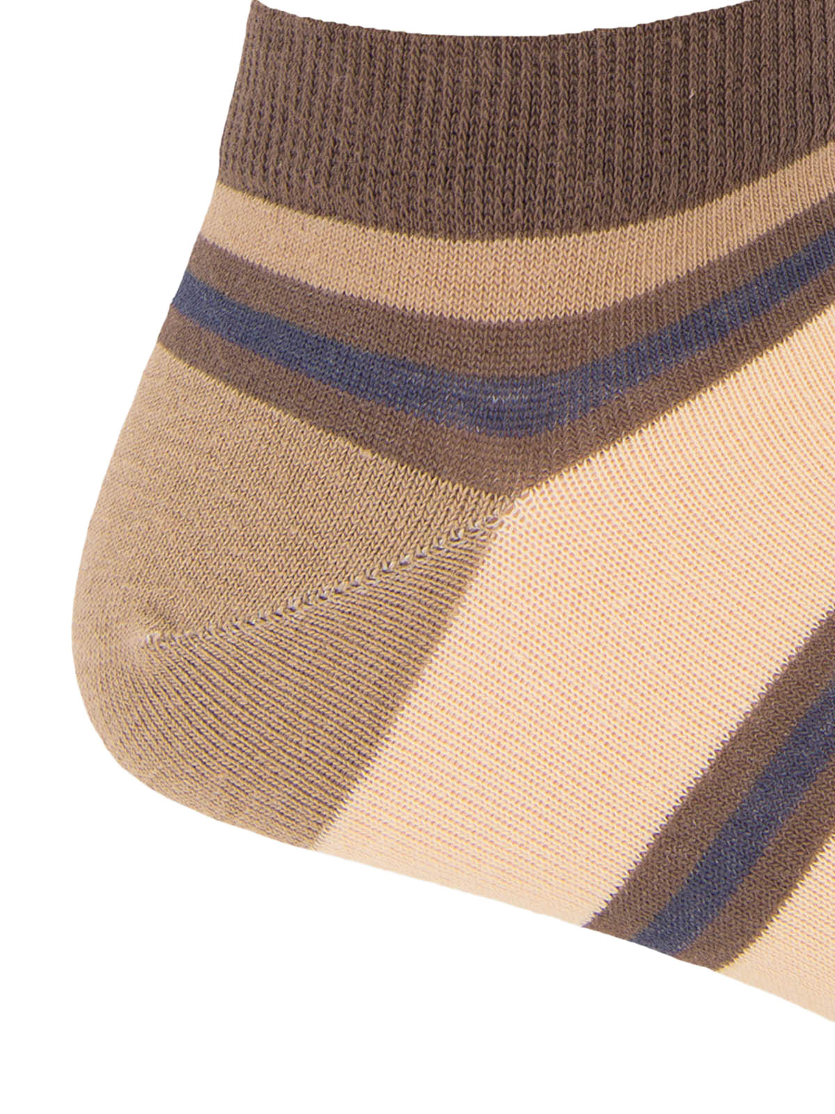 Calcetin Algodón Hombre Ped Rayas Café Hush Puppies