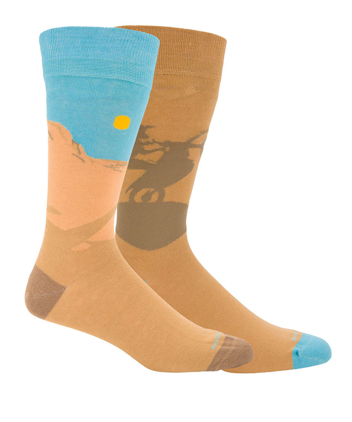 Calcetin Algodón Hombre Diff Moto Beige/Crudo Hush Puppies