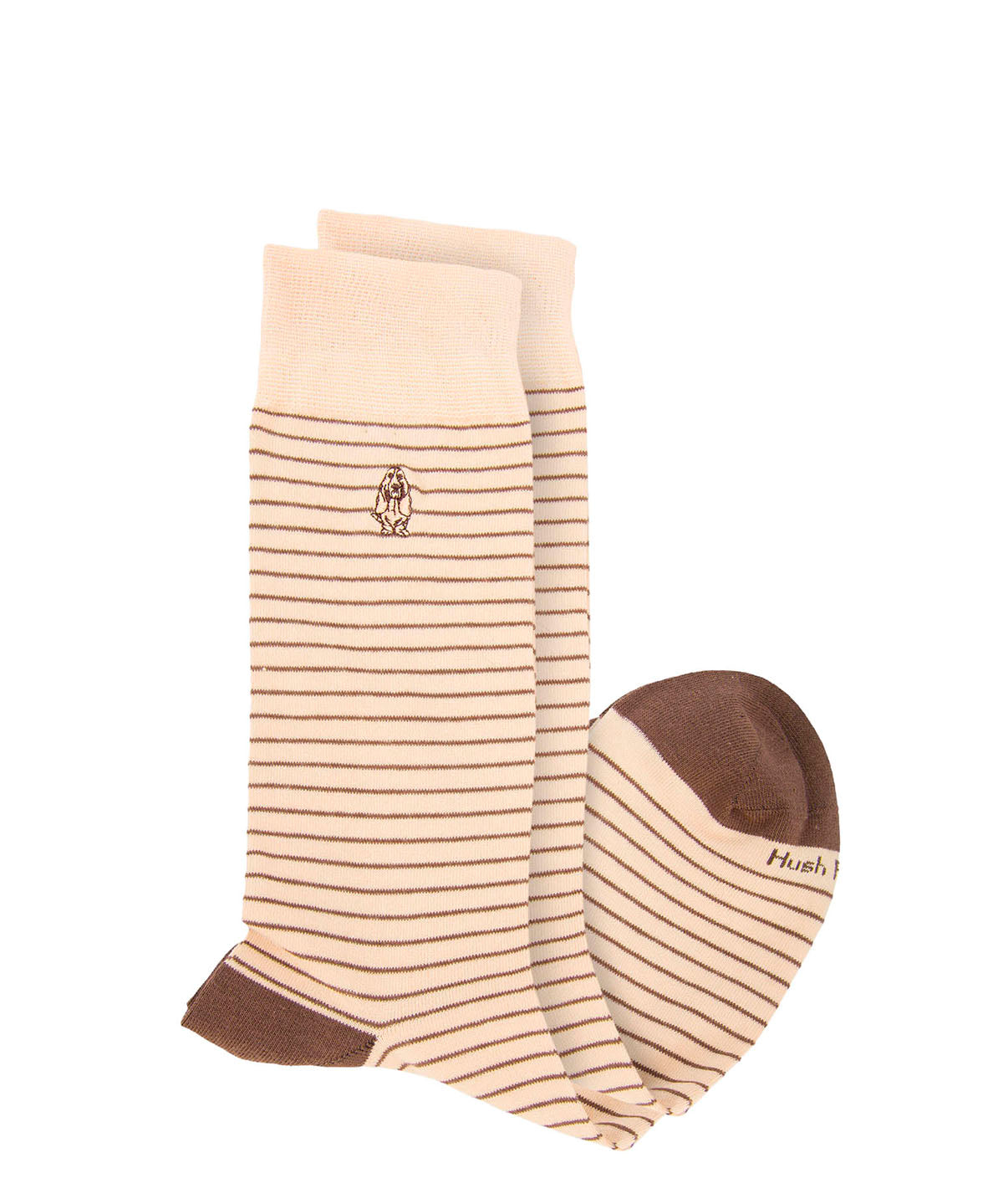Calcetin Algodón Hombre C Multistripe Beige/Crudo Hush Puppies