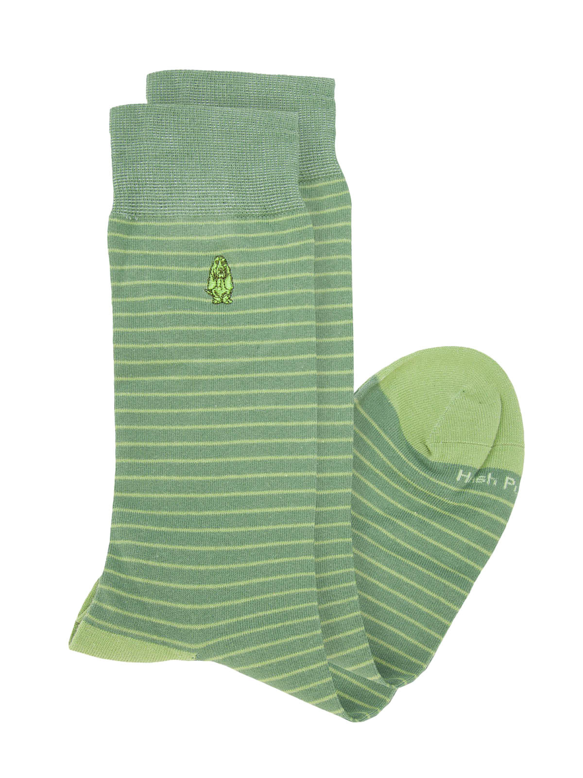 Calcetin Algodón Hombre C Multistripe Verde Hush Puppies