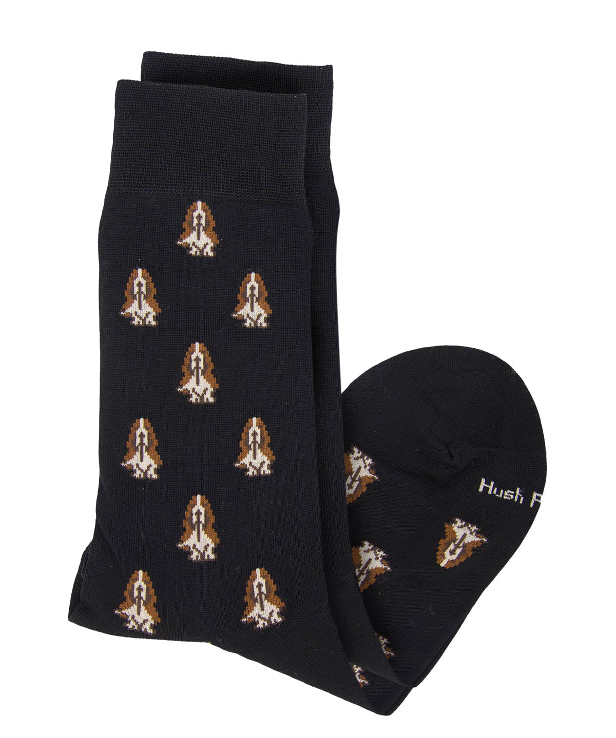 Calcetin Algodón Hombre D Basset Negro Hush Puppies