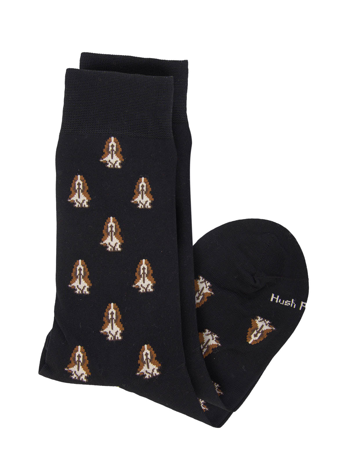 Calcetin Algodón Hombre D Basset Negro Hush Puppies