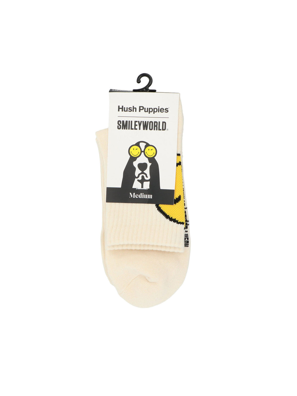 Calcetin Algodon Hombre Hph Smile Sock Blanco Hush Puppies | Hush Puppies