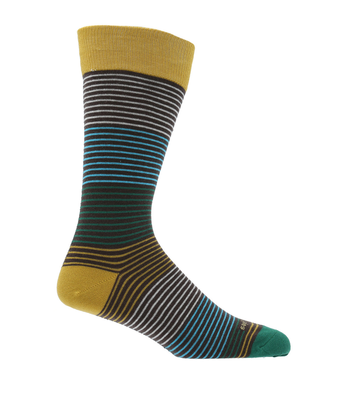 Calcetin Algodón Hombre C Fineline Verde Hush Puppies