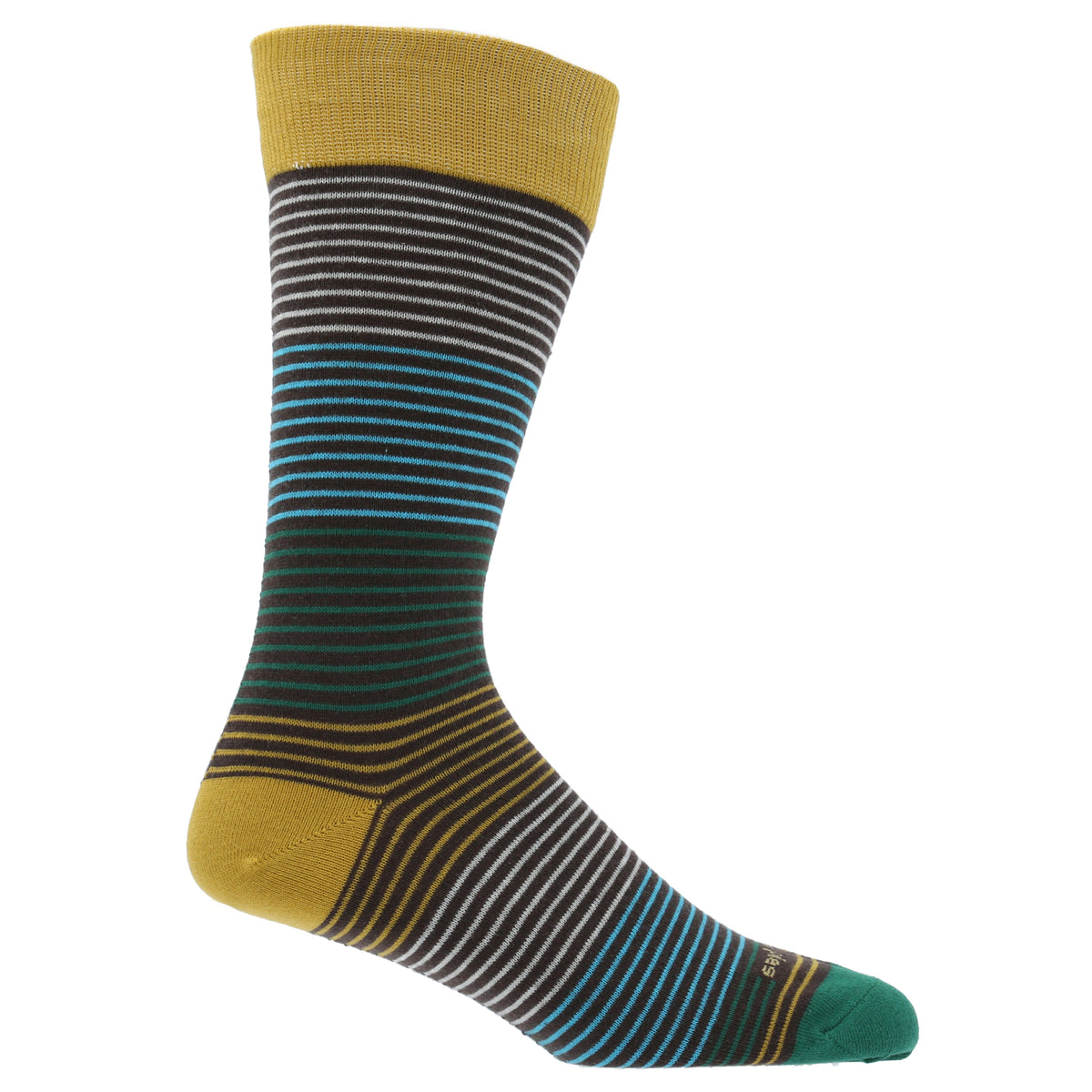 Calcetin Algodón Hombre C Fineline Verde Hush Puppies