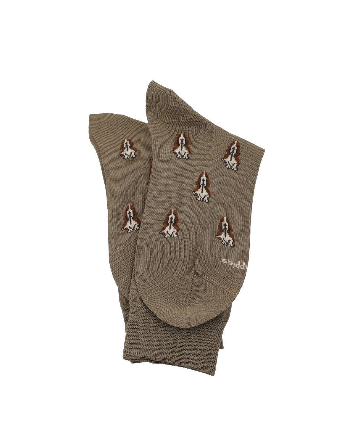 Calcetin Algodón Hombre D Basset Logo Café Hush Puppies