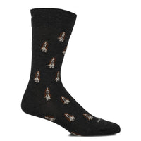 Calcetin Algodón Hombre D Basset Logo Gris Hush Puppies