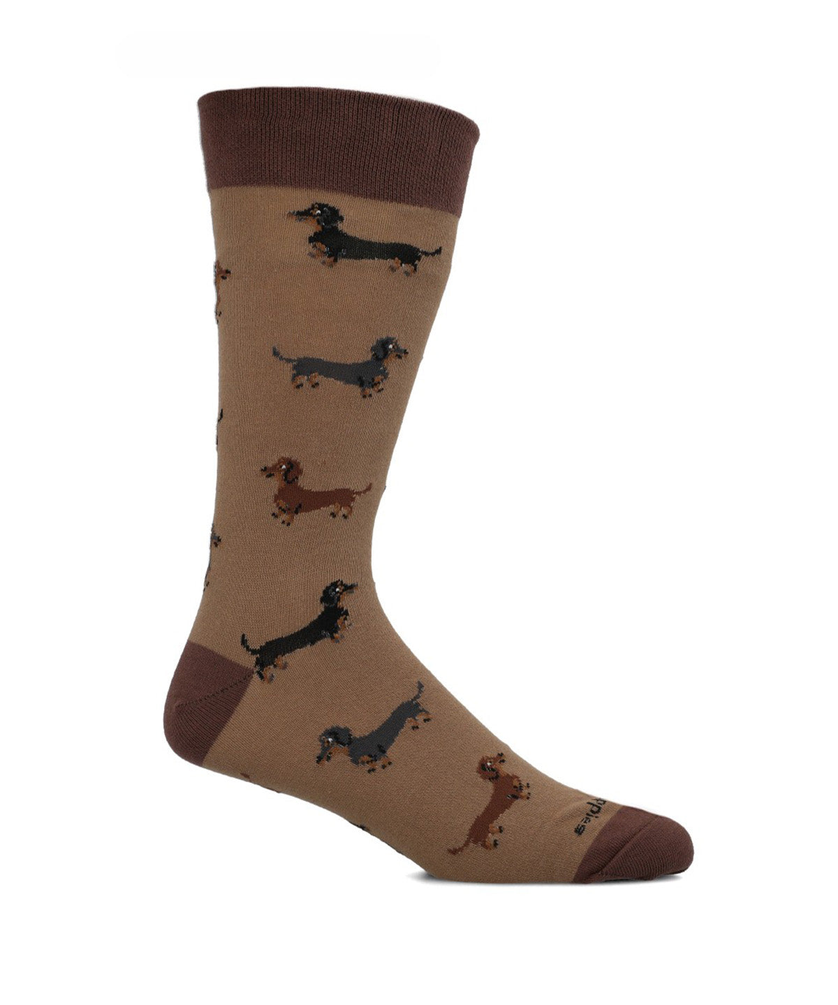 Calcetin Algodón Hombre Cuff Dachshnd Café Hush Puppies