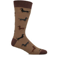 Calcetin Algodón Hombre Cuff Dachshnd Café Hush Puppies