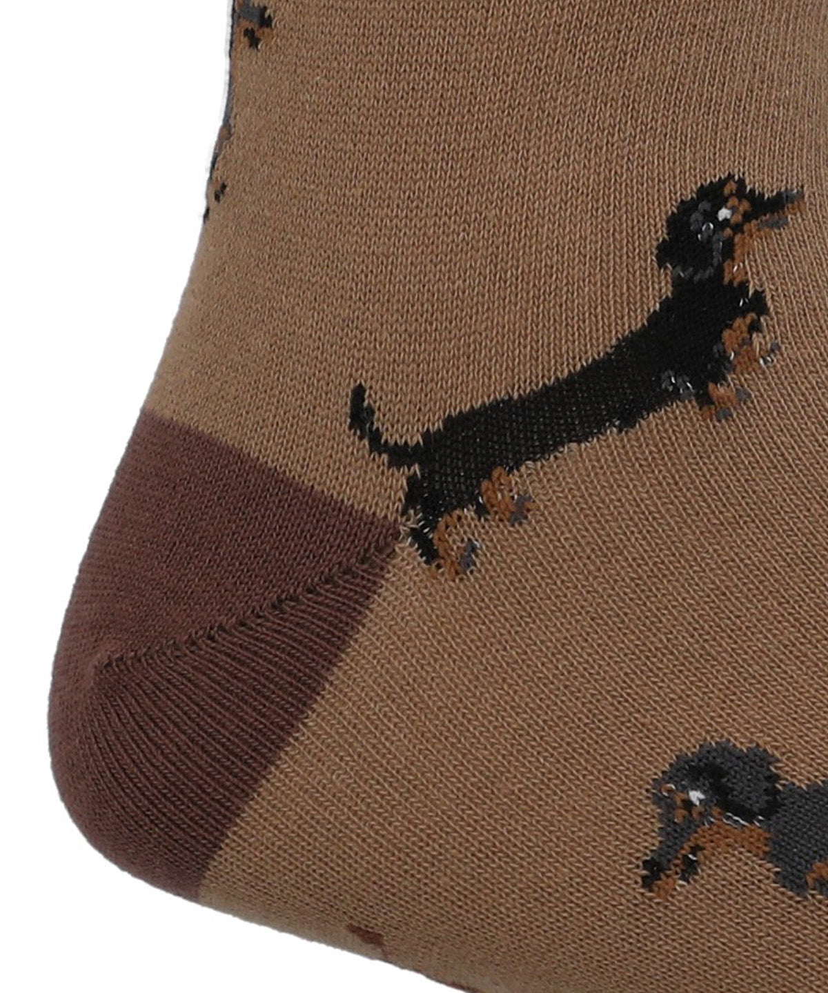 Calcetin Algodón Hombre Cuff Dachshnd Café Hush Puppies