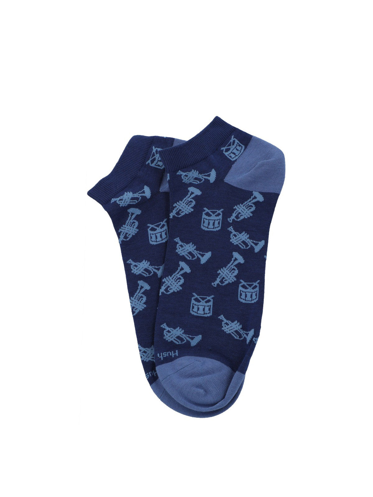 Calcetin Algodón Hombre Ped Music Azul Hush Puppies
