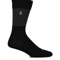 Calcetin Hombre D Lines Dog Emb Negro Hush Puppies