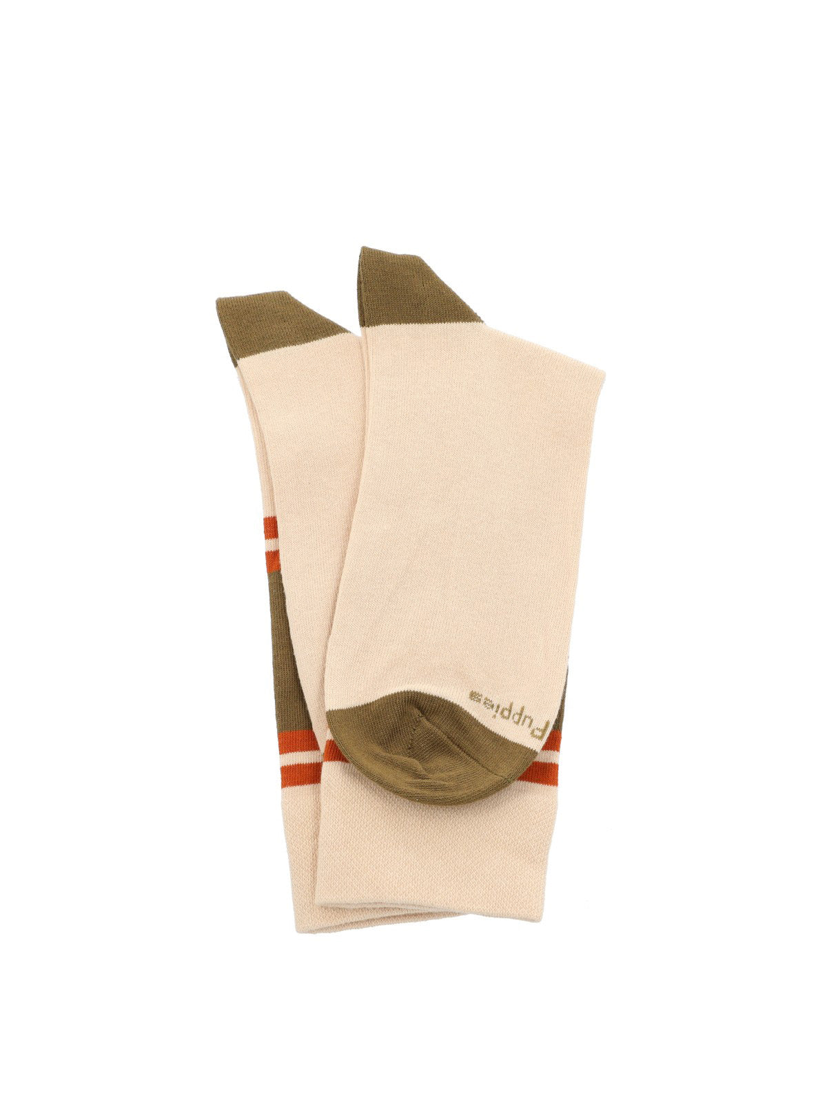 Calcetin Hombre Cuff Dogblock Beige Hush Puppies