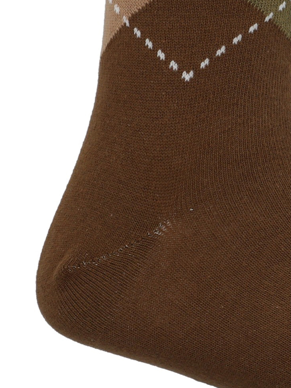 Calcetin Algodón Hombre C Cuff Argyle Café Hush Puppies