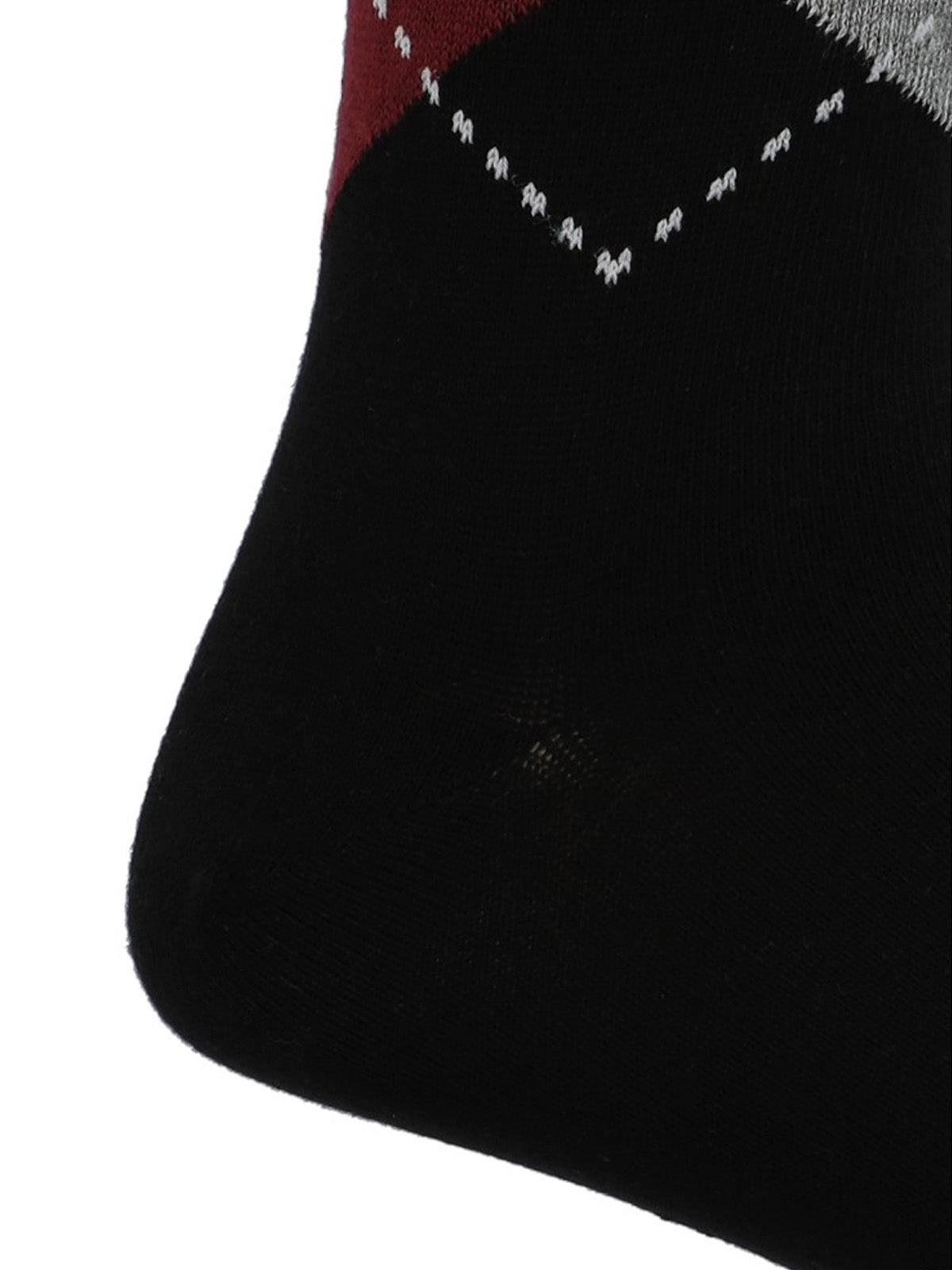 Calcetin Algodón Hombre Cuff Argyle Negro Hush Puppies