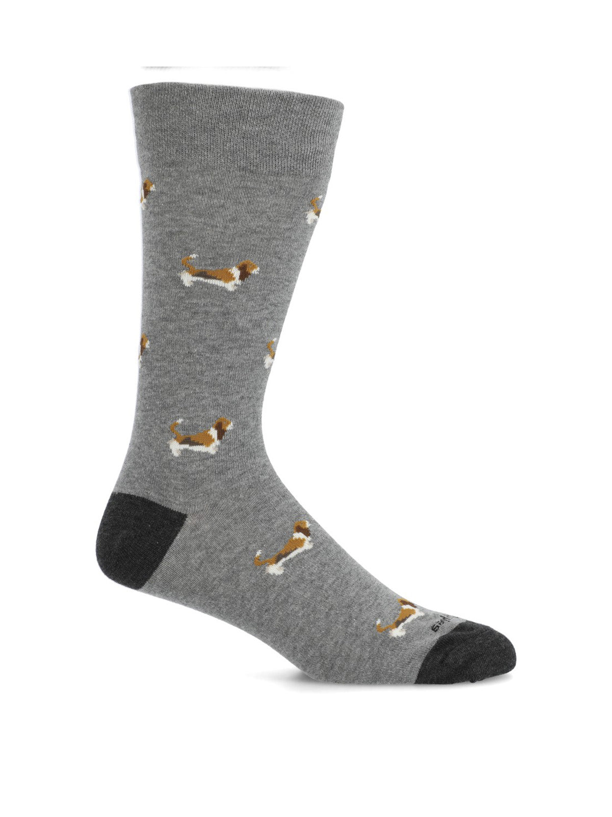 Calcetin Algodón Hombre C Cuff Basset Gris Hush Puppies