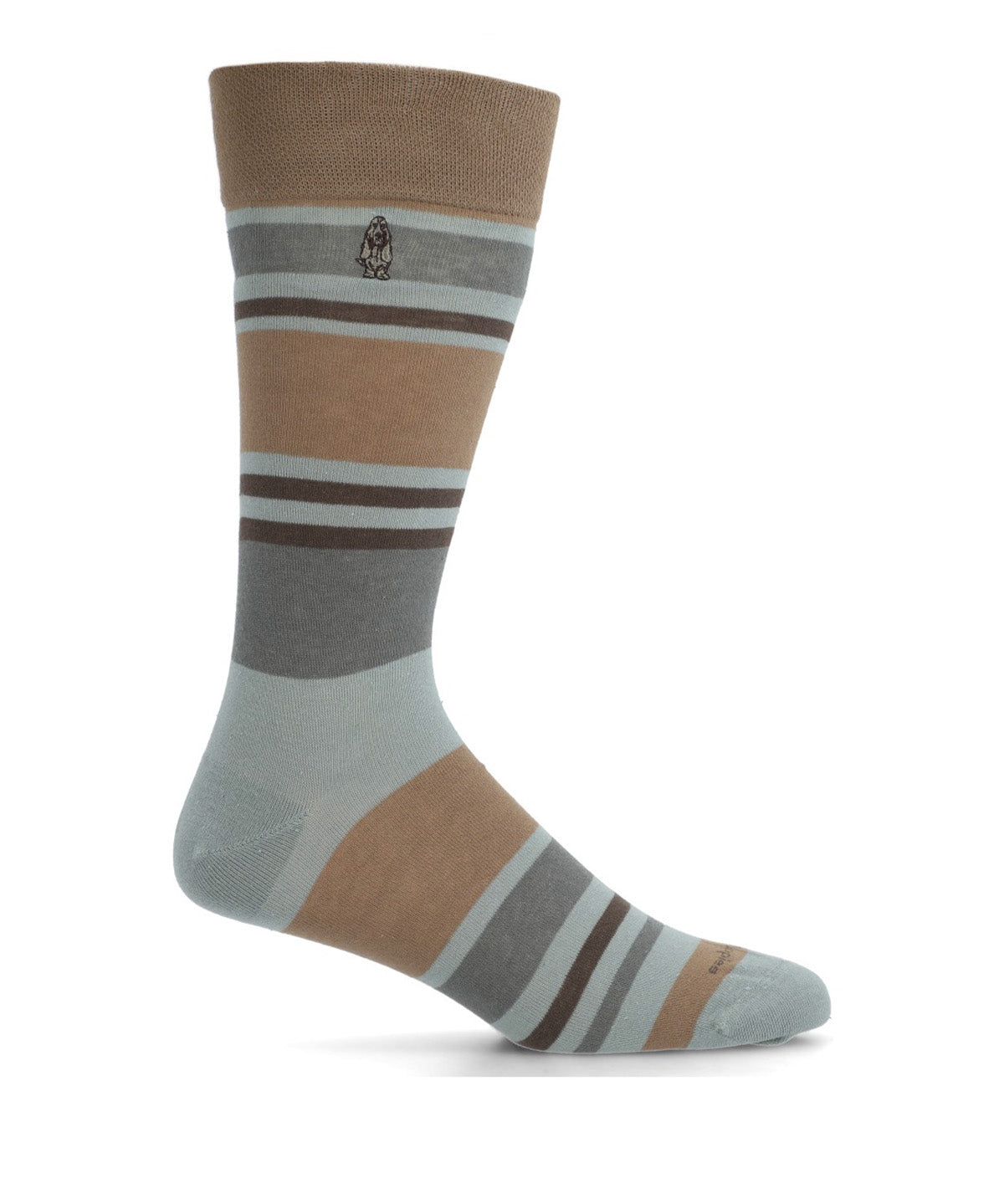 Calcetin Algodón Hombre C Cuff Multilin Gris Hush Puppies