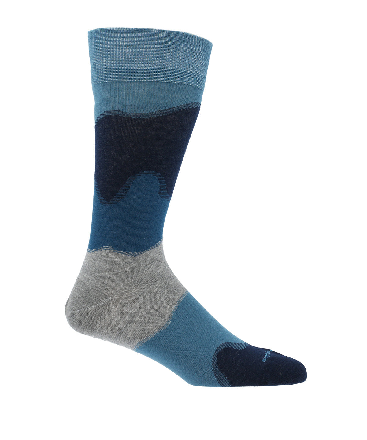 Calcetin Algodón Hombre C Wave Azul  Hush Puppies