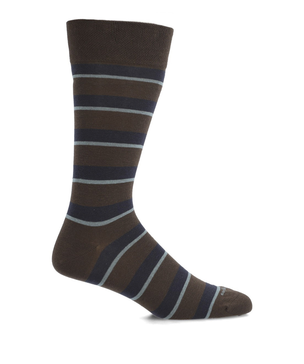 Calcetin Algodón Hombre C Cuff Stripes Gris Hush Puppies