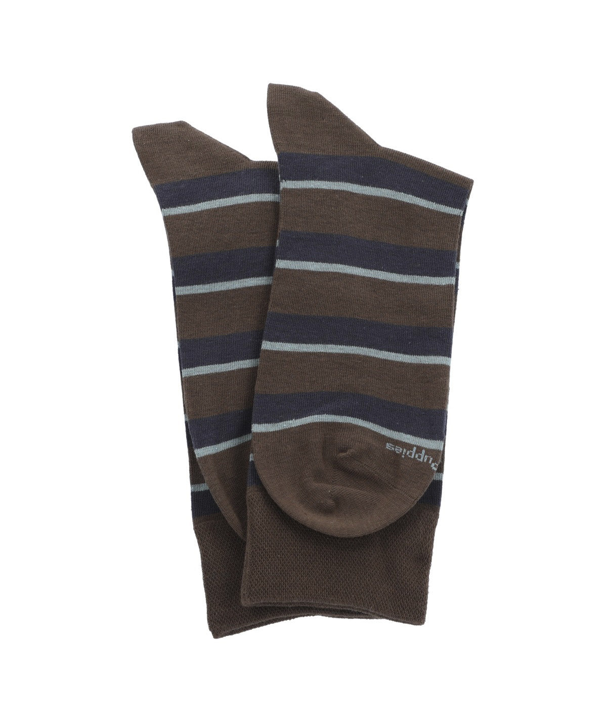 Calcetin Algodón Hombre C Cuff Stripes Gris Hush Puppies