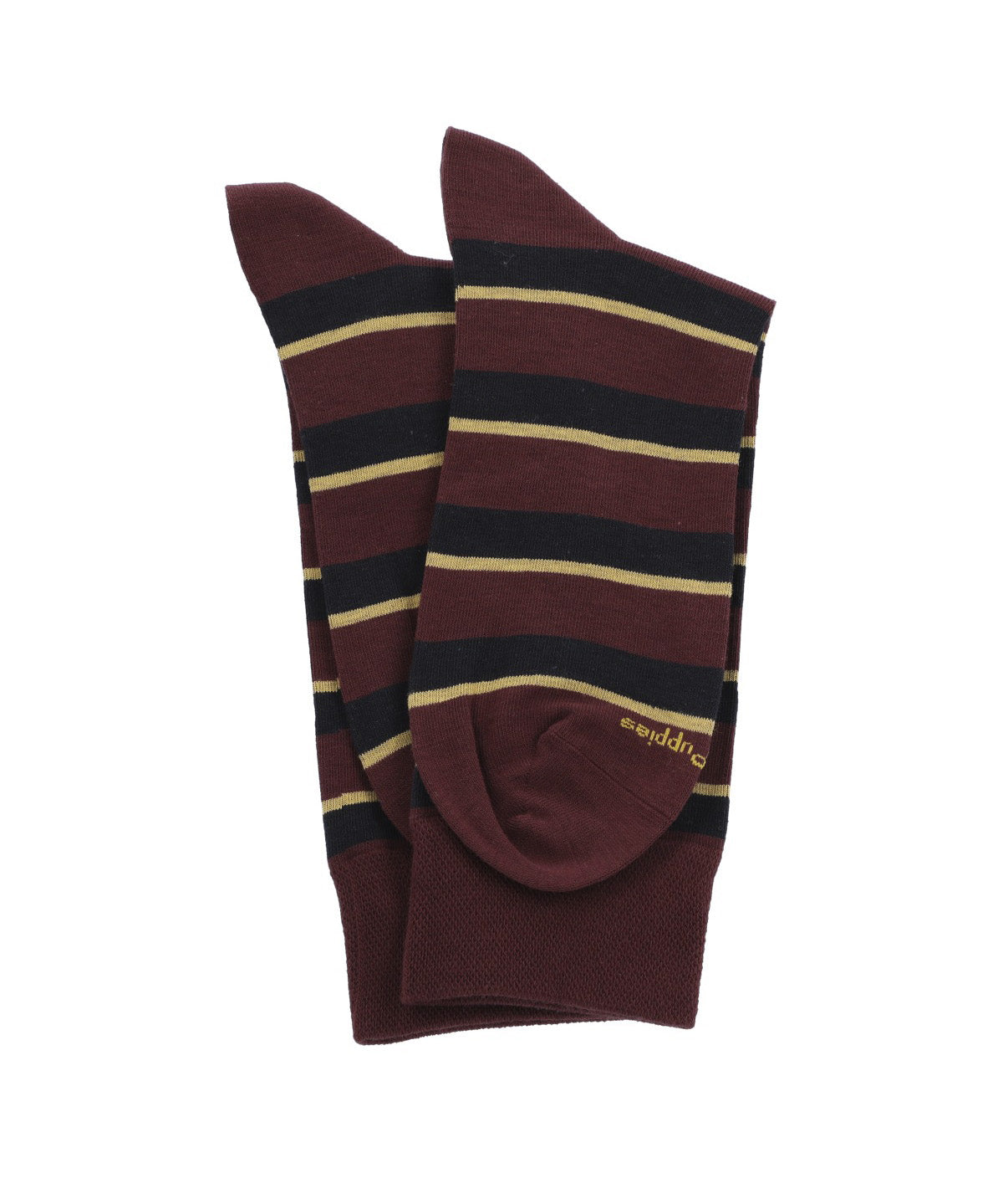 Calcetin Algodón Hombre C Cuff Stripes Gris Hush Puppies