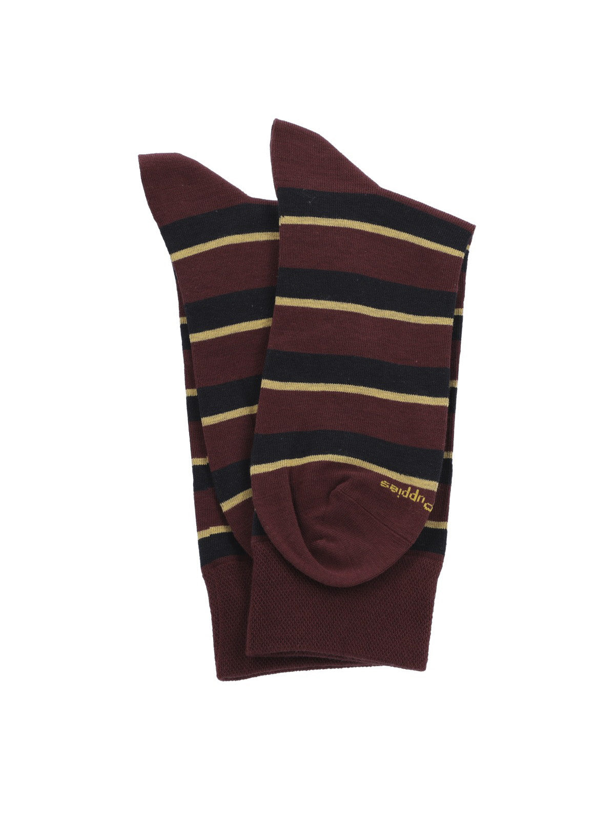 Calcetin Algodón Hombre C Cuff Stripes Gris Hush Puppies