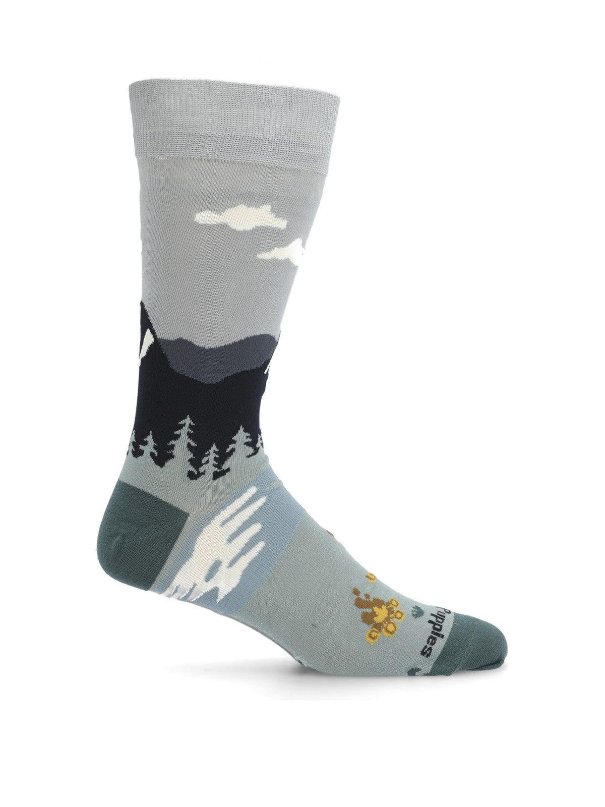 Calcetin Algodón Hombre Diff Camping Gris Hush Puppies