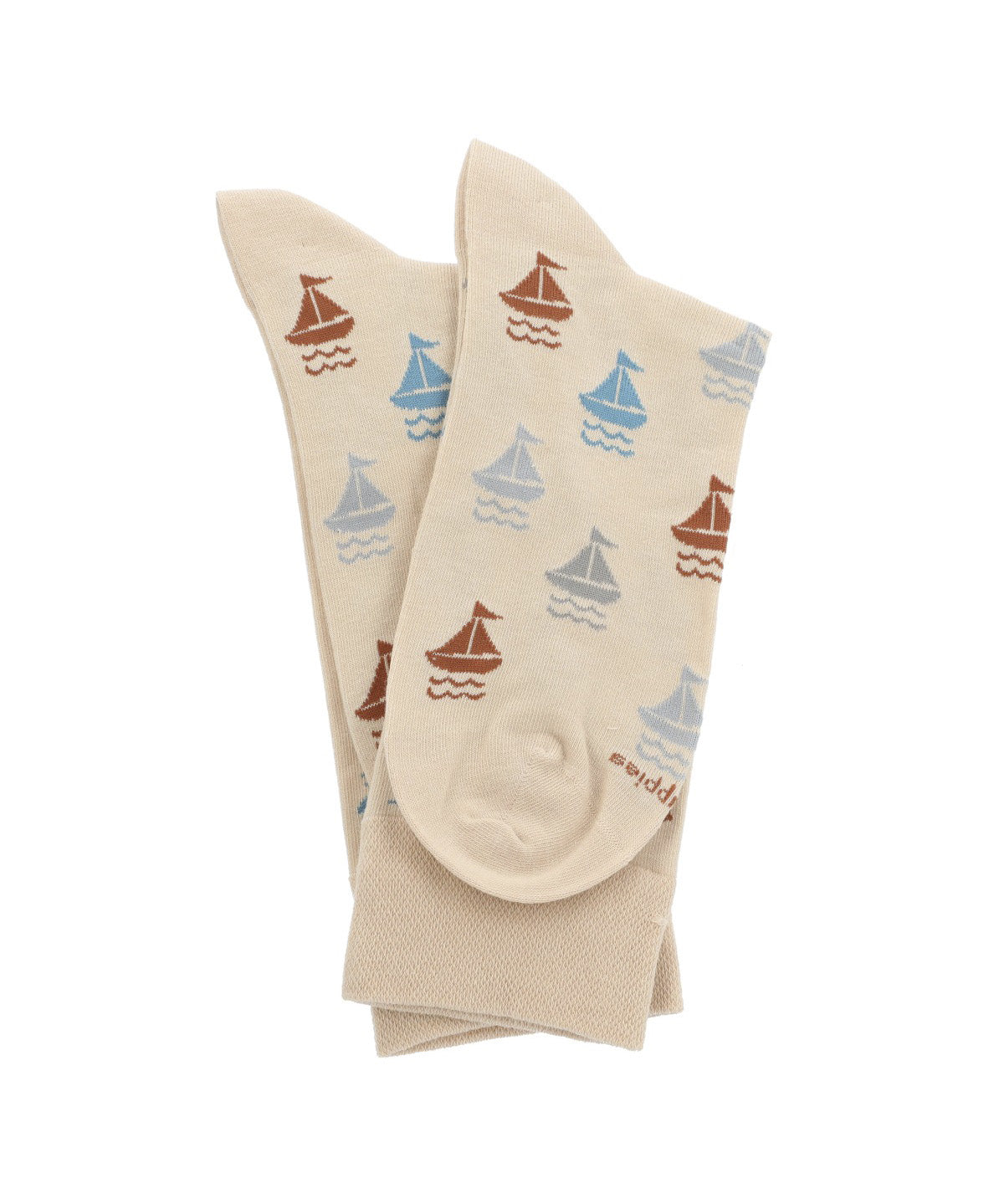 Calcetin Algodón Hombre C Cuff Sailboat Gris Hush Puppies