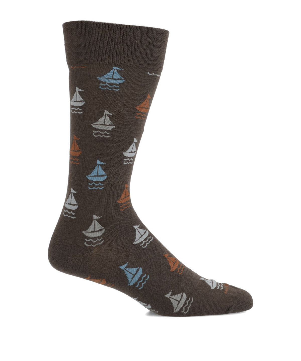 Calcetin Algodón Hombre C Cuff Sailboat Gris Hush Puppies