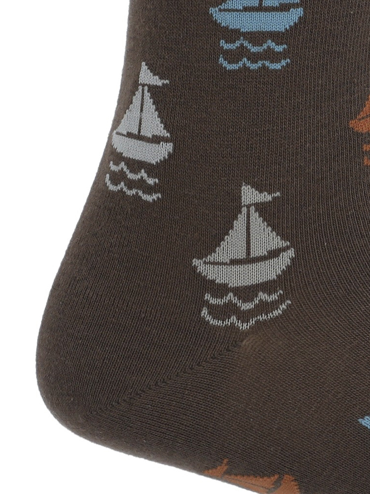 Calcetin Algodón Hombre C Cuff Sailboat Gris Hush Puppies
