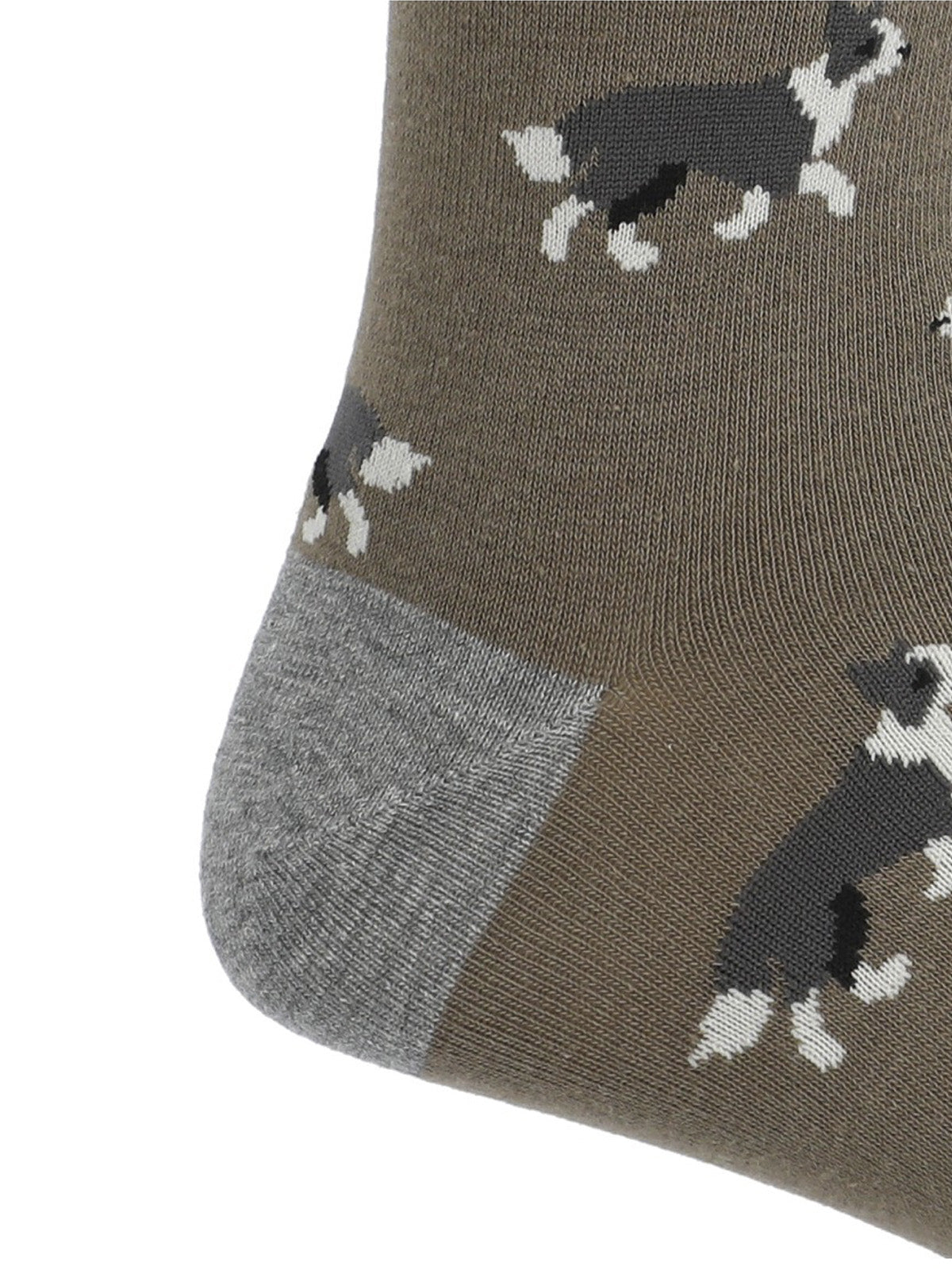 Calcetin Algodón Hombre C Cuff Border Gris Hush Puppies