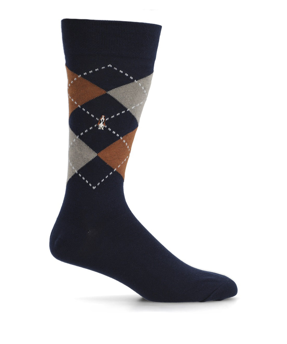 Calcetin Algodón Hombre C Cuff Rombo Gris Hush Puppies