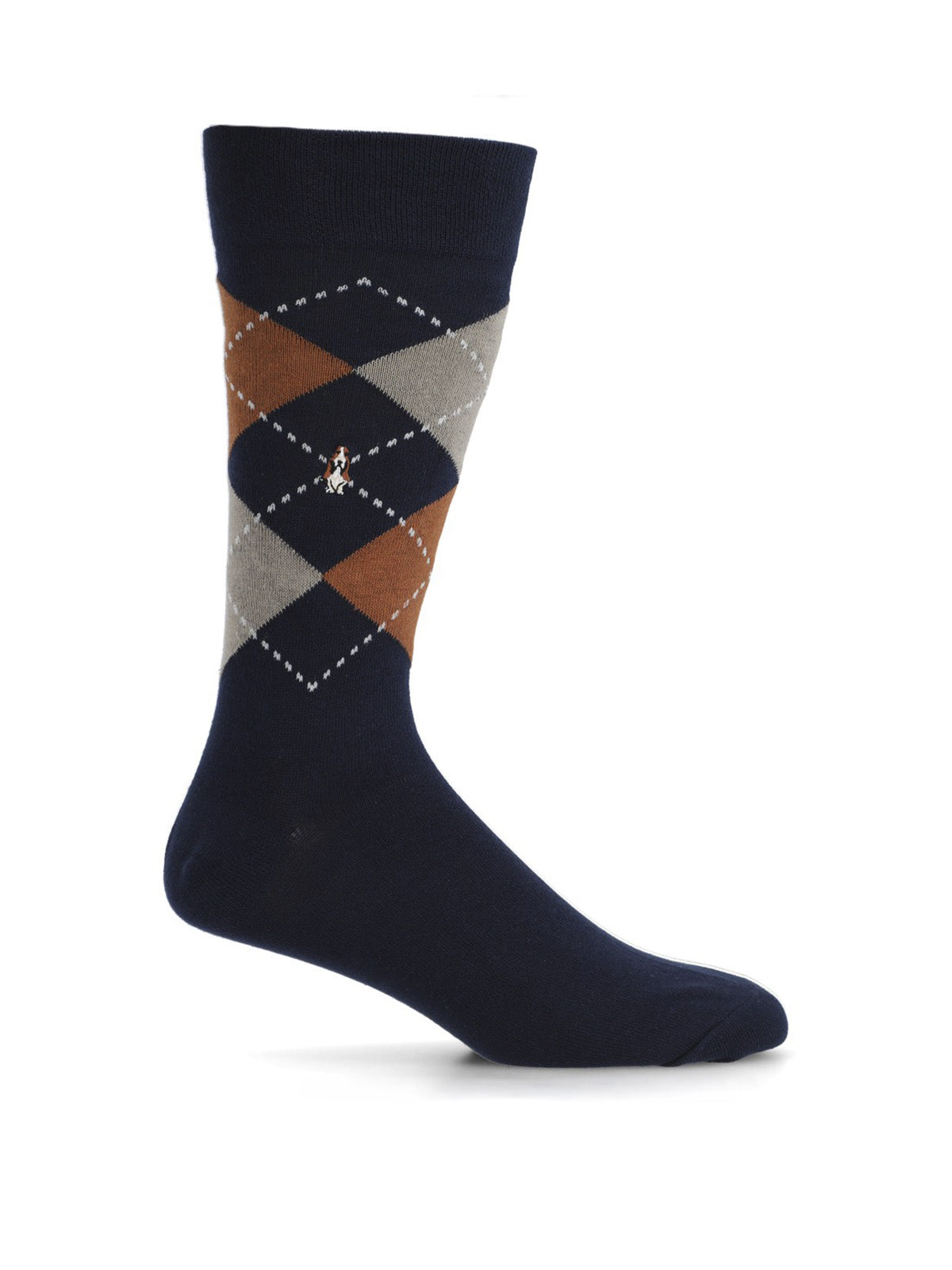 Calcetin Algodón Hombre C Cuff Rombo Gris Hush Puppies