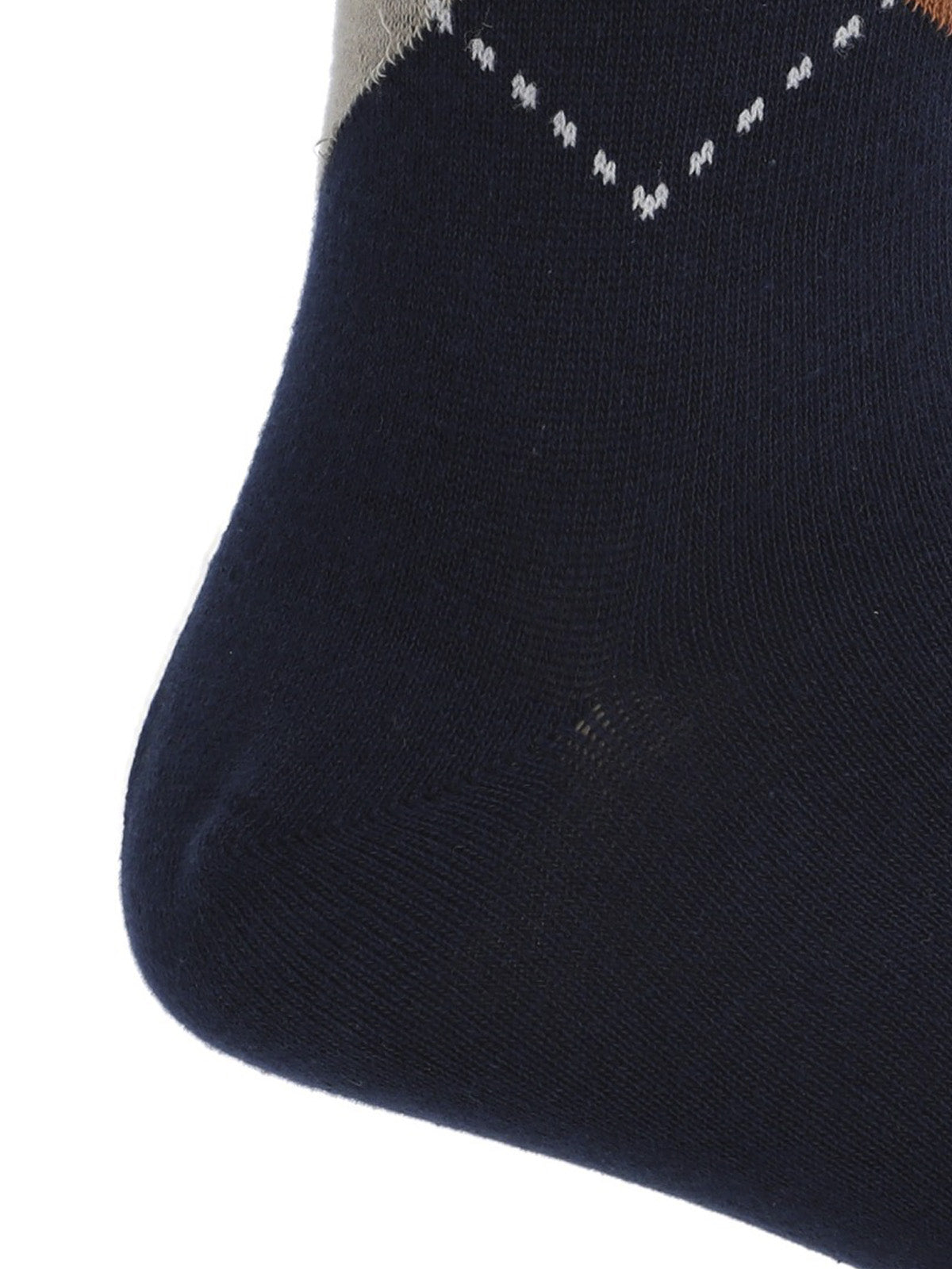 Calcetin Algodón Hombre C Cuff Rombo Gris Hush Puppies
