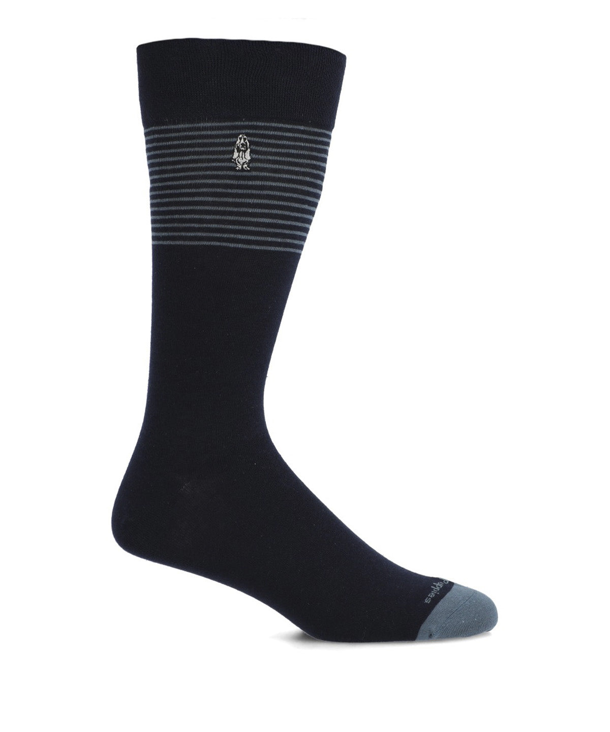 Calcetin Algodón Hombre C Cuff Lines Gris Hush Puppies