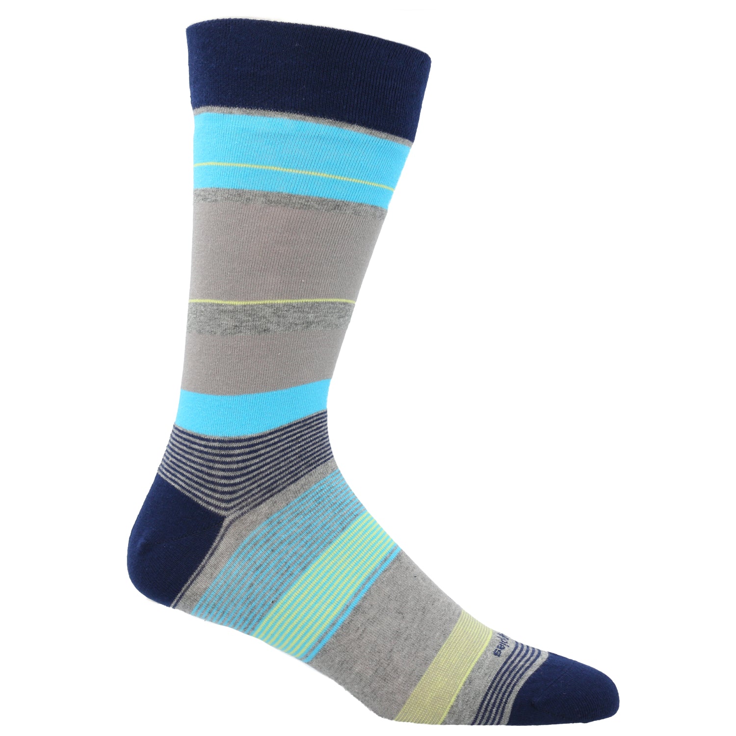 Calcetin Algodón Hombre C Cuff Block Azul  Hush Puppies | Hush Puppies