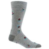 Calcetin Algodón Hombre C Wipeout Gris Hush Puppies