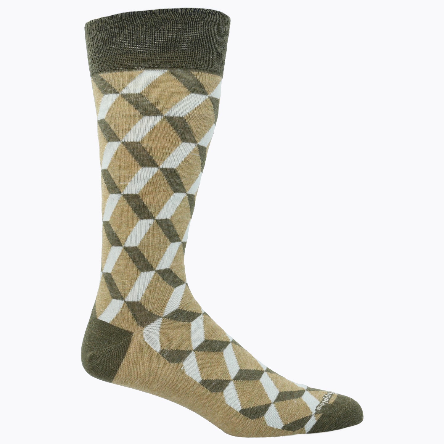 Calcetin Algodón Hombre C Rubiks Verde Hush Puppies | Hush Puppies