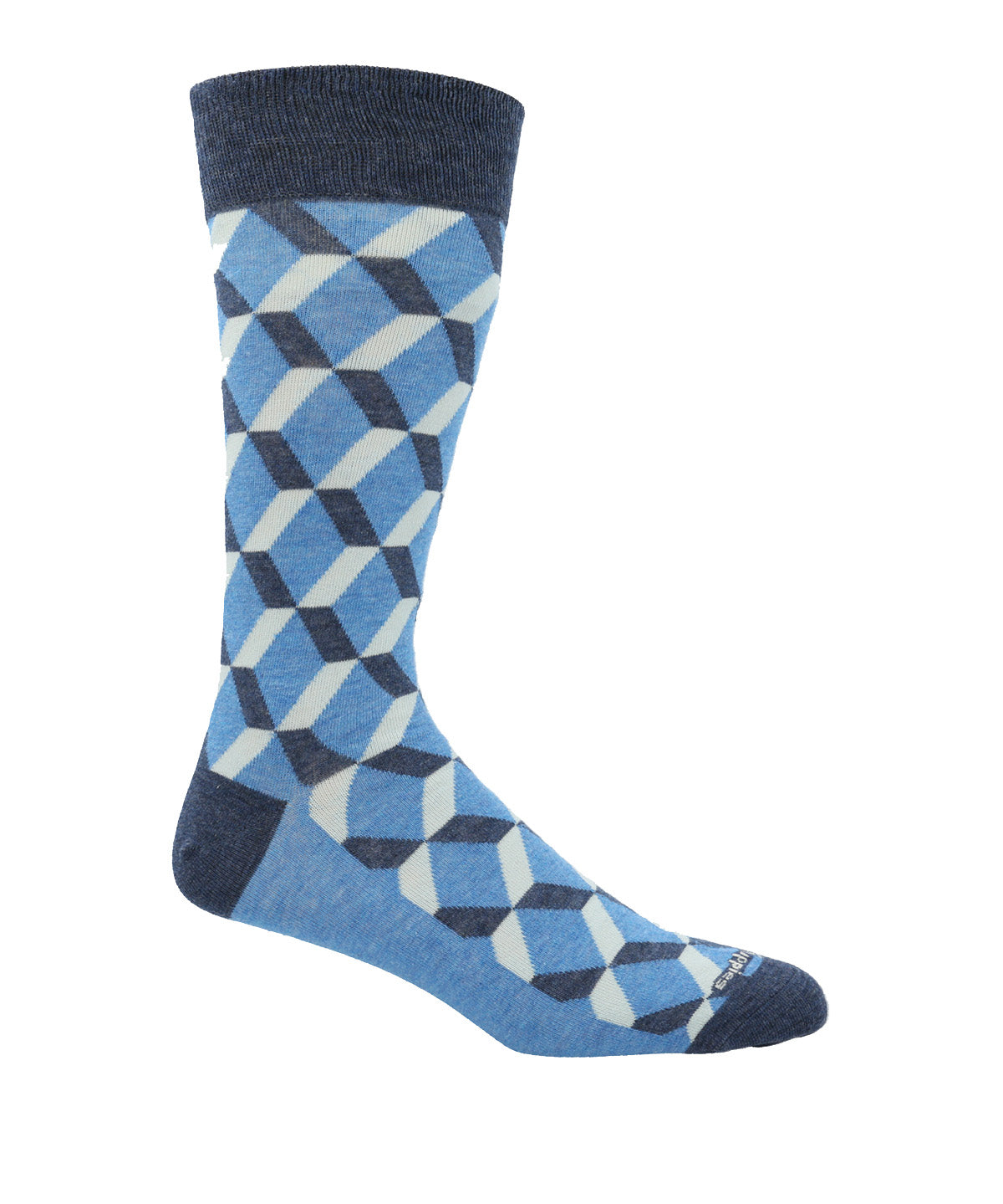 Calcetin Algodón Hombre C Rubiks Azul  Hush Puppies