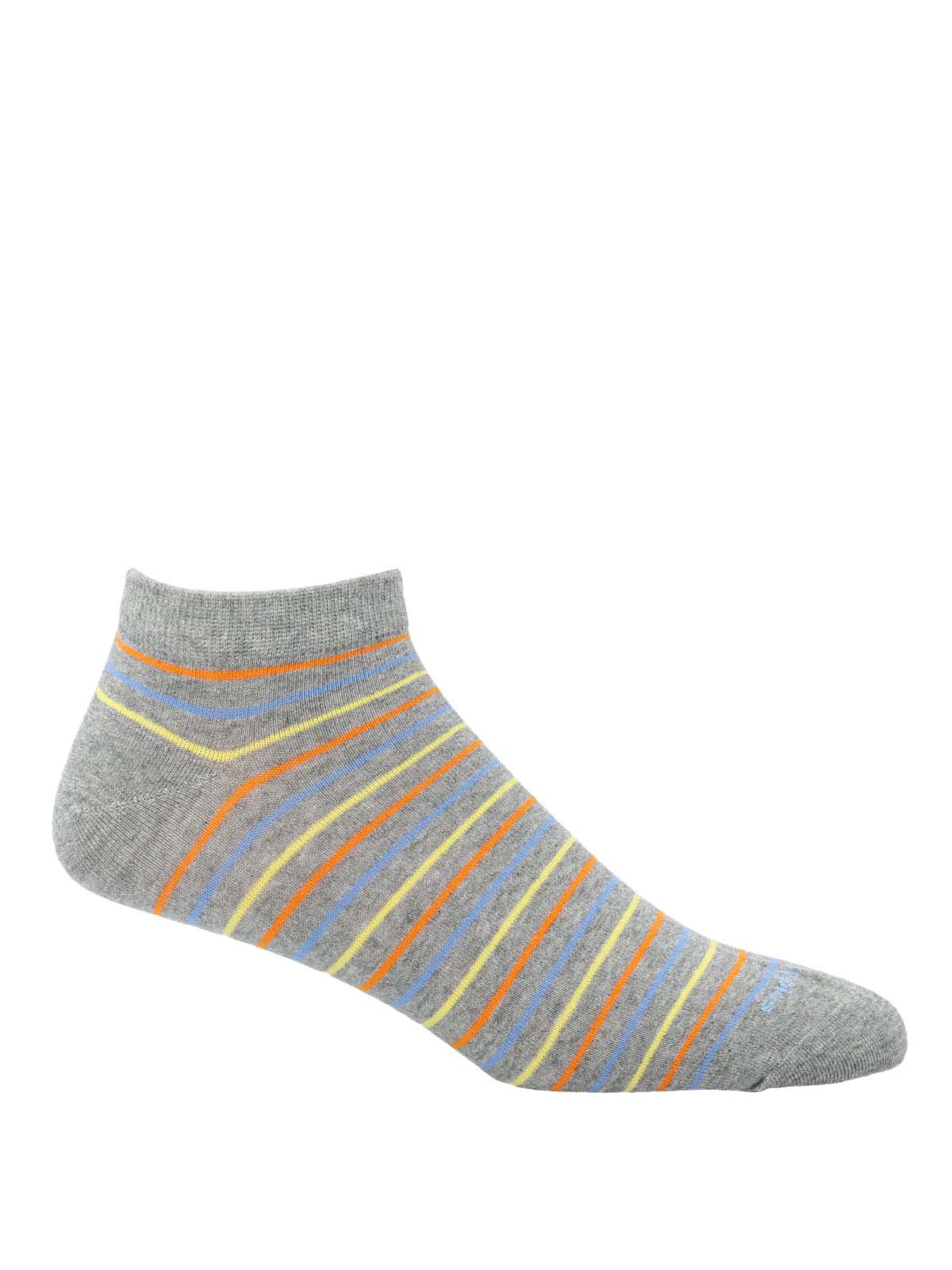 Calcetin Algodón Hombre Ped Stripes Gris Hush Puppies | Hush Puppies