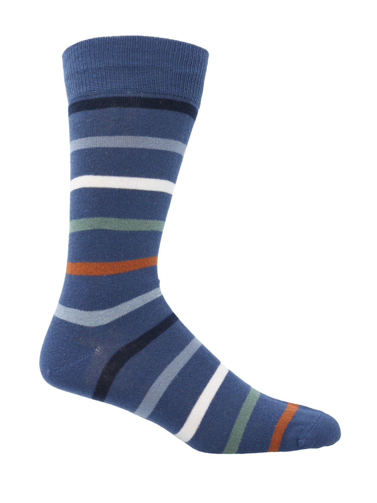 Calcetin Algodón Hombre C Stripe Azul Hush Puppies | Hush Puppies