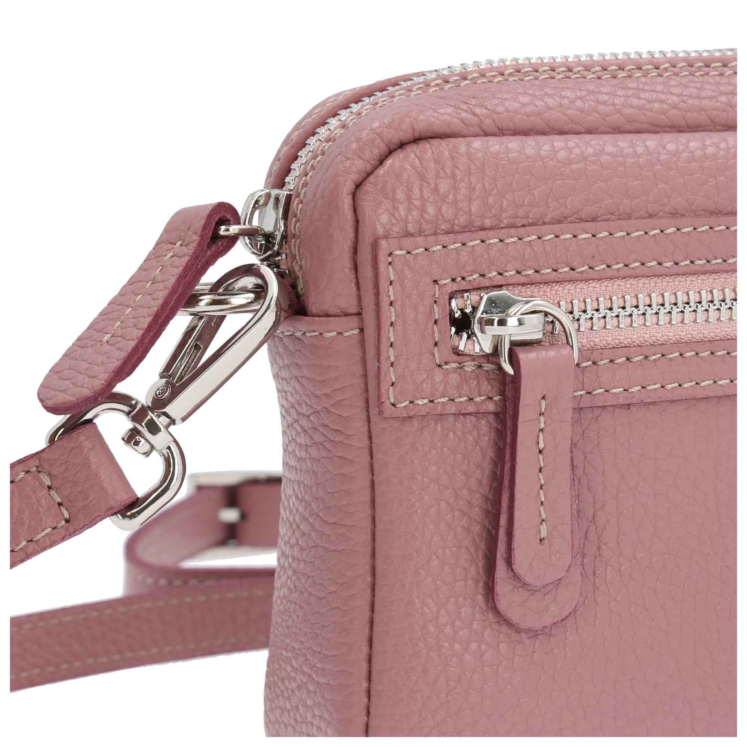 Cartera Cuero Mujer Genova Cross Rosado Hush Puppies-Hush Puppies Chile