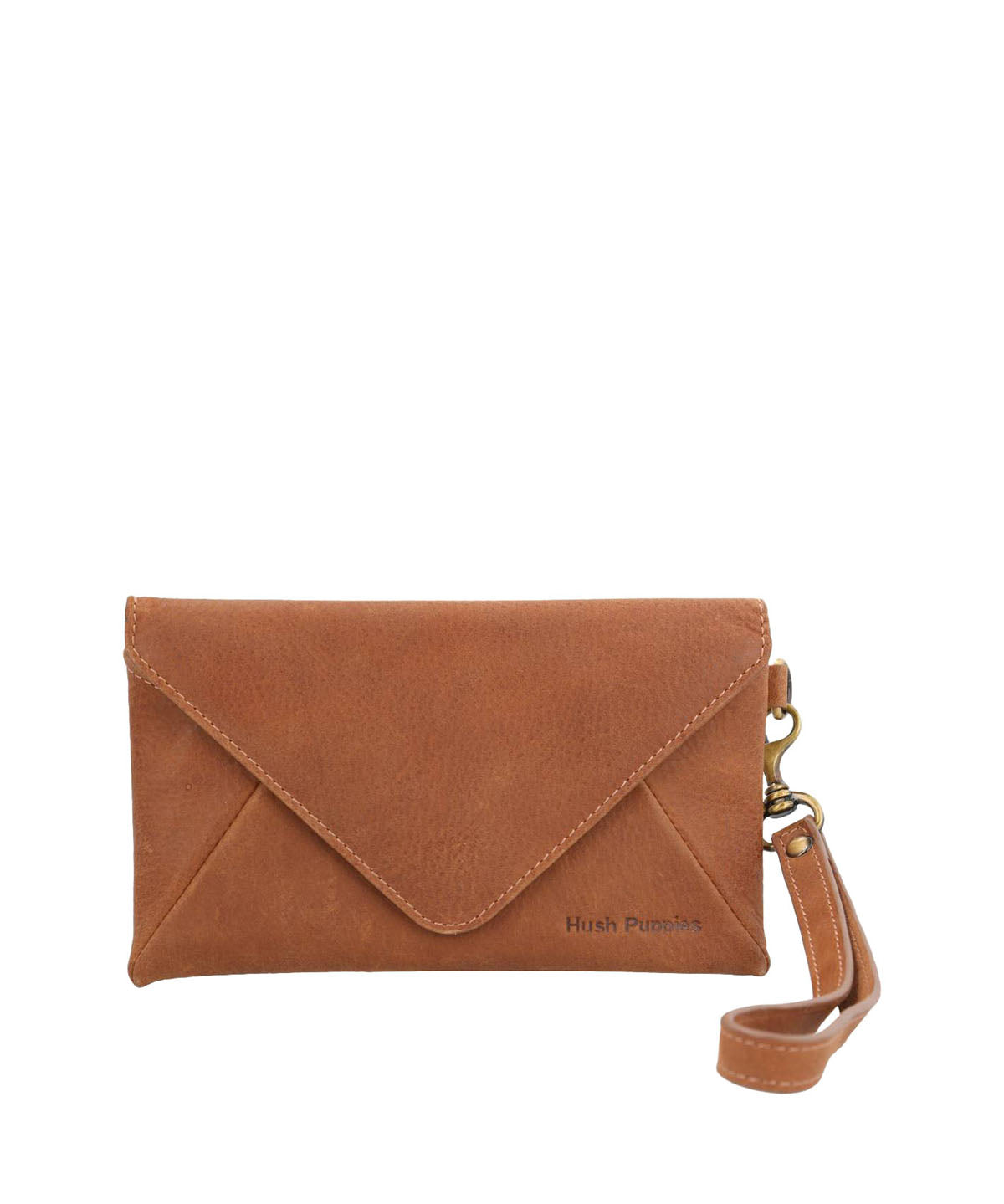 Billetera Cuero Mujer Th Moss Clucth Café Hush Puppies | Hush Puppies