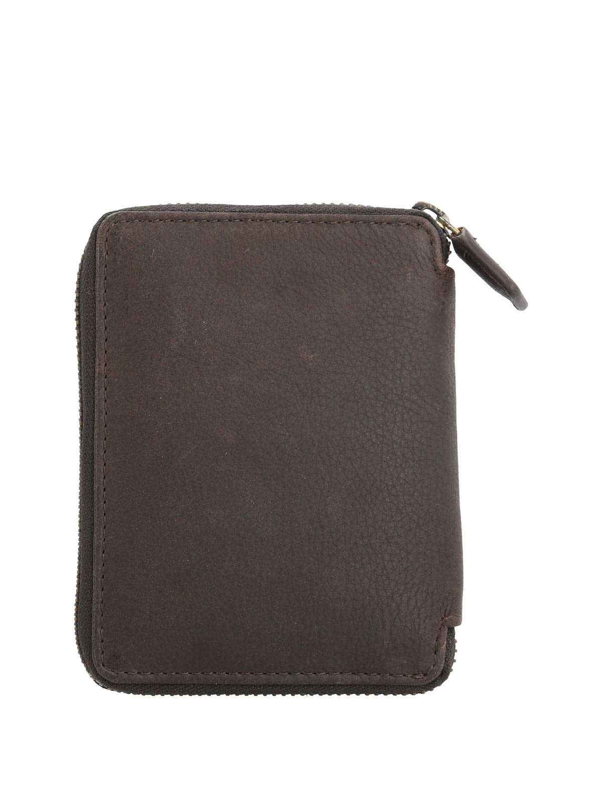Billetera Cuero Mujer Th Mackay Zip Café Hush Puppies