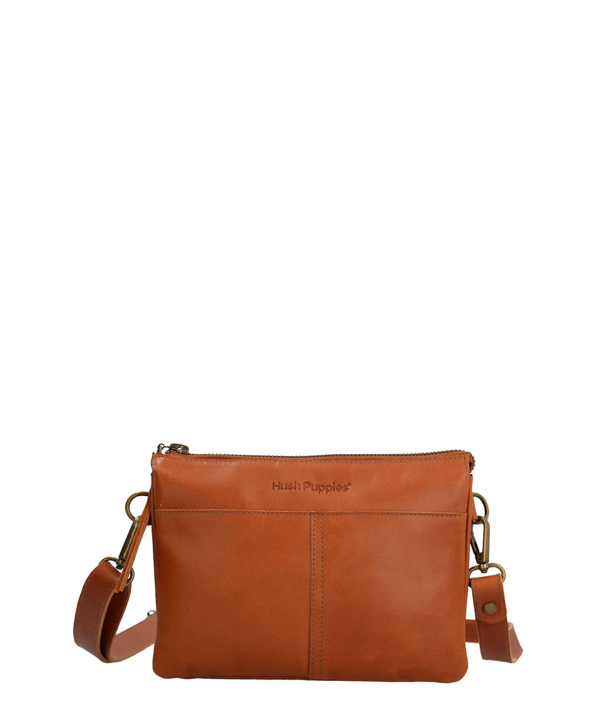 Cartera Cuero Mujer Dalton Cross Café Hush Puppies