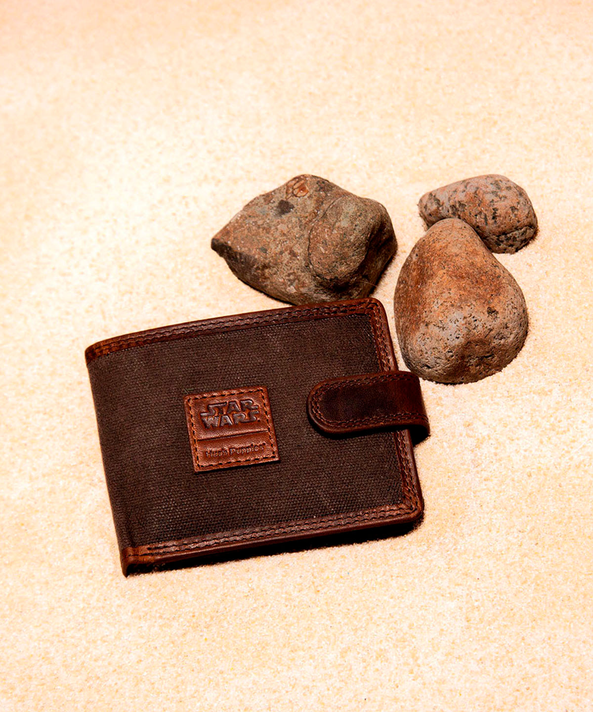 Billetera Canvas Engrasado Y Cuero Mujer Sw Rebel Wallet Café Hush Puppies | Hush Puppies