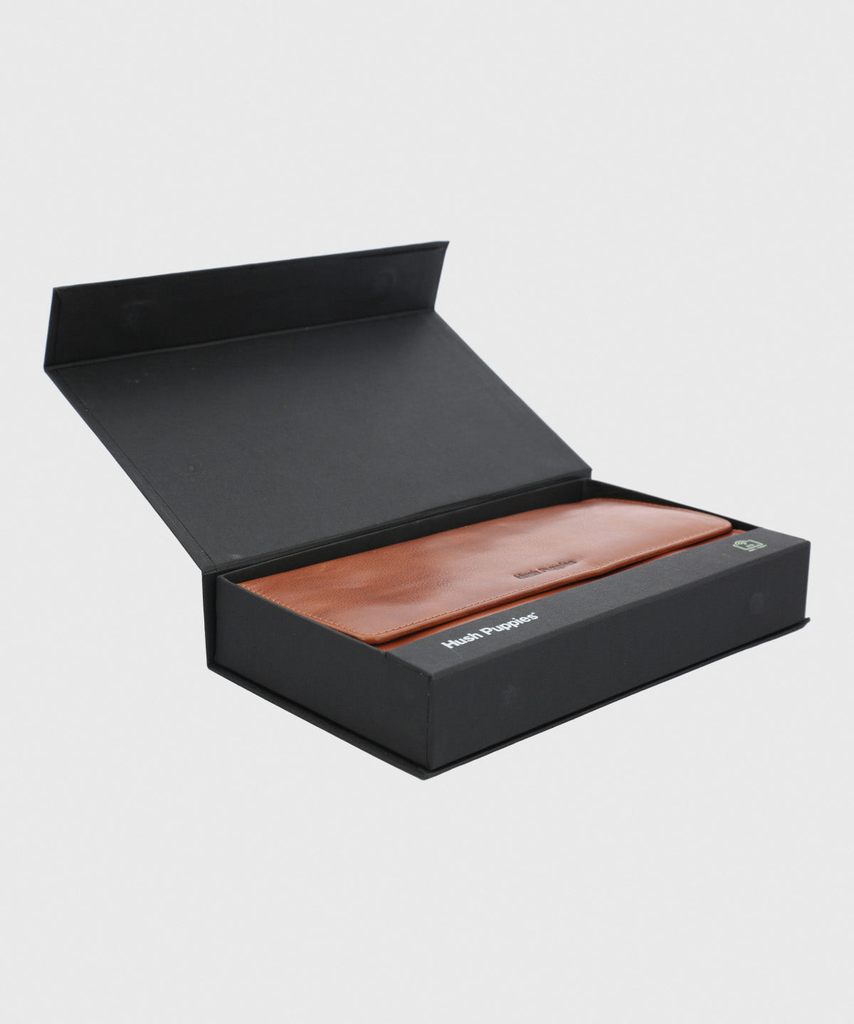 Billetera Cuero Mujer Om Farrow Strap Café Hush Puppies
